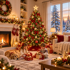 Arvore de Natal Decorada Por Completo de 1,50M com 220 Galhos + 70 Enfeites Completa Enfeitada Pinheiro Verde e Pisca Led - Entrega Grátis