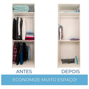 Kit Compact Max - Saco a Vácuo + Bomba Elétrica - Entrega Grátis