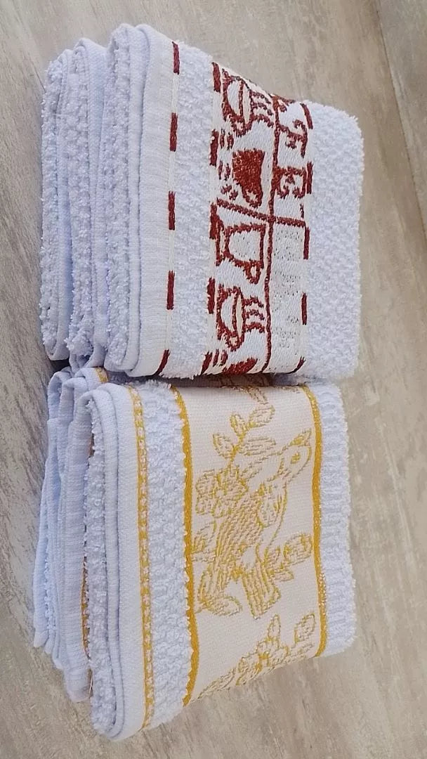 Kit 7 Panos de Prato Atoalhados para Cozinha, Alta Absorção e Qualidade, Ideal para Limpeza e Secagem de Louças