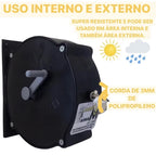 FlexLine - Varal de Parede Super Resistente Com 30 Metros e Corda Recolhível - Entrega Grátis