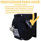 FlexLine - Varal de Parede Super Resistente Com 30 Metros e Corda Recolhível - Entrega Grátis