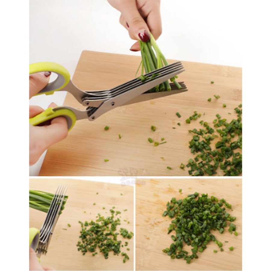 EasyCut - Tesoura Multiuso de Cozinha 5 Lâminas - Entrega Grátis