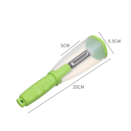 PraticChef - Descascador de Legumes e Frutas com Reservatório Integrado - Entrega Grátis