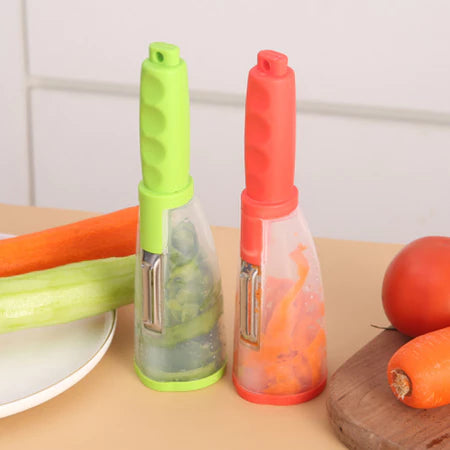 PraticChef - Descascador de Legumes e Frutas com Reservatório Integrado - Entrega Grátis