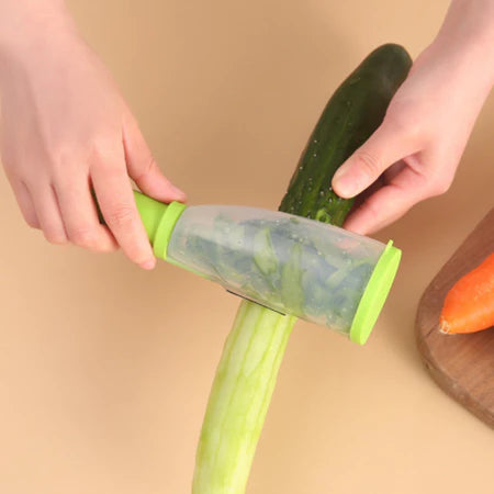 PraticChef - Descascador de Legumes e Frutas com Reservatório Integrado - Entrega Grátis