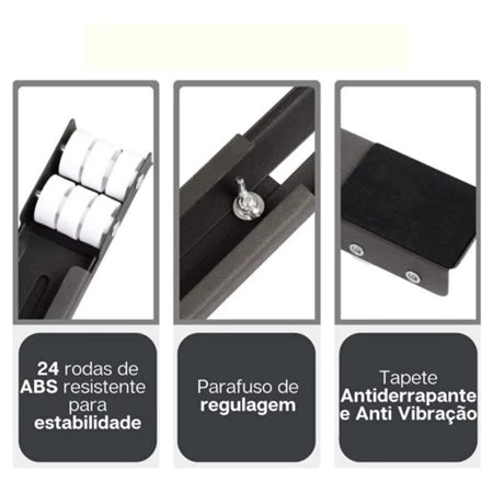 RodaMax – Suporte Deslizante com Rodinhas - Entrega Grátis