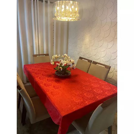 Toalha de Mesa Jacquard – Design Premium Várias Cores para Sua Cozinha - Entrega Grátis