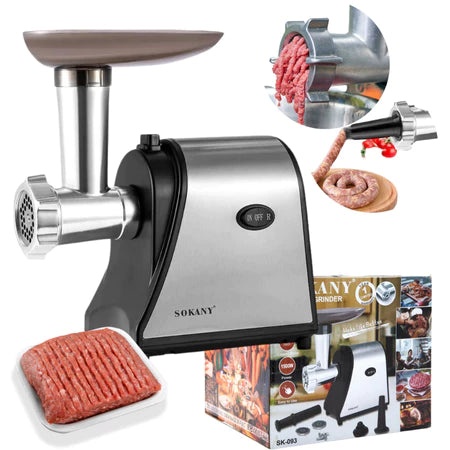 InoxMix - Máquina de Moer De Carne Elétrica 500W - Entrega Grátis
