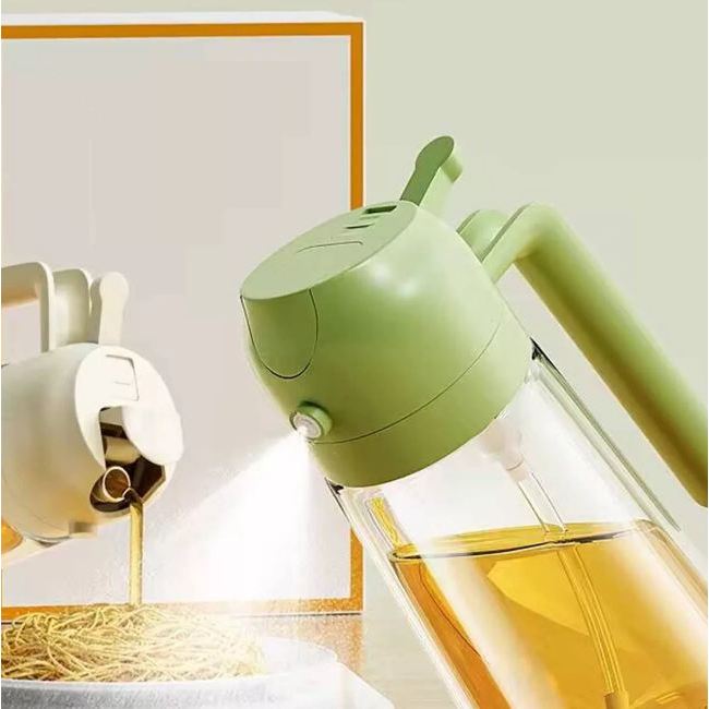 OliZen - Porta Azeite, Óleo e Vinagre com Spray Borrifador e Bico Dosador + Brinde Exclusivo - Entrega Grátis