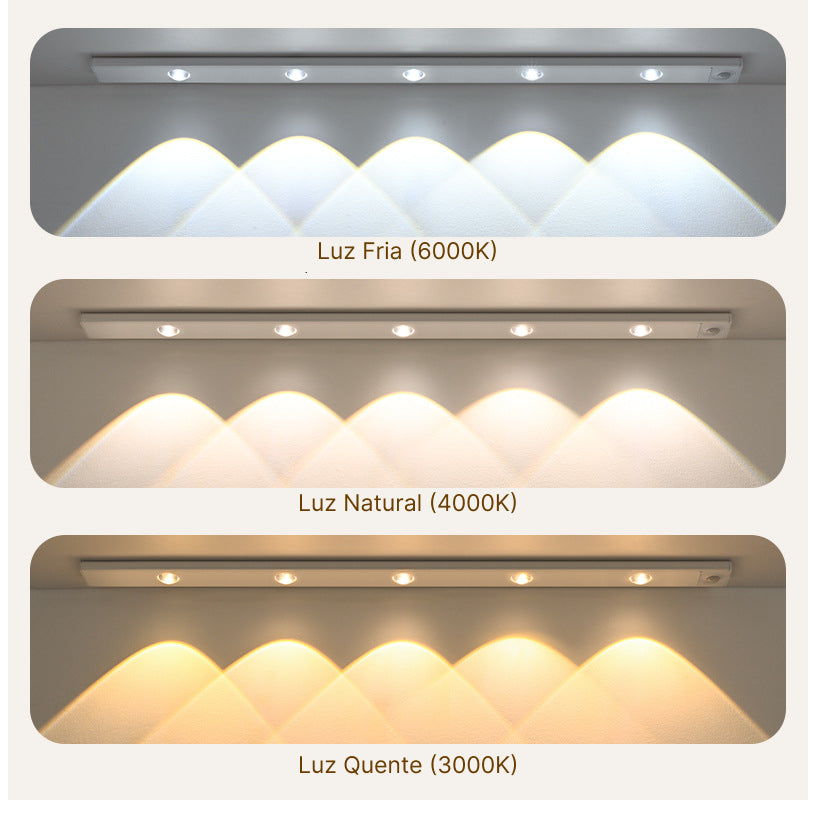 LumiFlex - Lâmpada LED Inteligente em 3 Cores Recarregável - Entrega Grátis