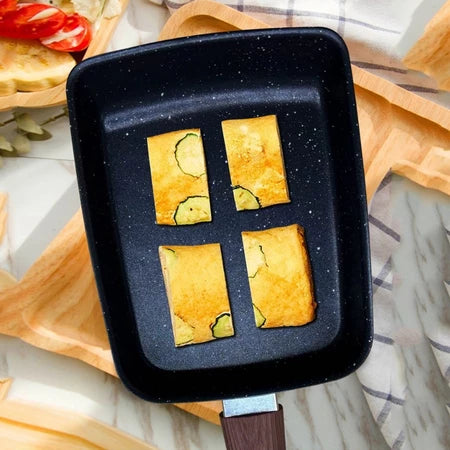 Panela frigideira Japonesa Antiaderente quadrada para Omelete