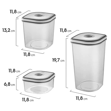 Kit Potes Herméticos Excelente Vedação 5/8/10 Unidades - Entrega Grátis