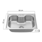 Cuba Cozinha Gourmet Em Aço Inox 50 X 40 Cm