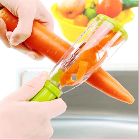 PraticChef - Descascador de Legumes e Frutas com Reservatório Integrado - Entrega Grátis