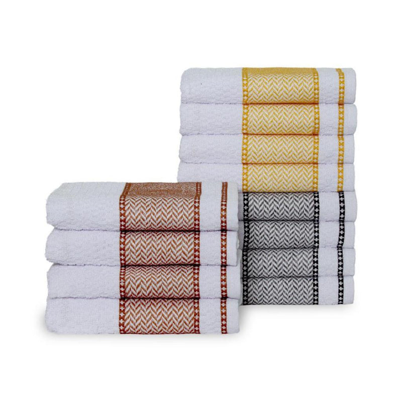 Kit 7 Panos de Prato Atoalhados para Cozinha, Alta Absorção e Qualidade, Ideal para Limpeza e Secagem de Louças