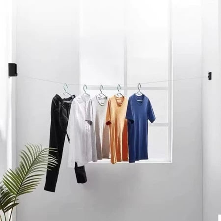 FlexDry - Varal Retrátil Com 4 Metros Para Lavanderia e Espaços Pequenos - Entrega Grátis