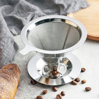 PraticCoffee - Filtro Coador de Café de Aço Inox Reutilizável - Entrega Grátis