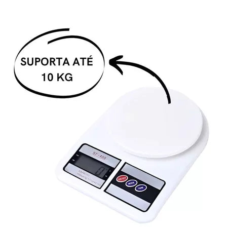 Balança Digital de Cozinha de 1g a 10Kg Alta Precisão - Entrega Grátis