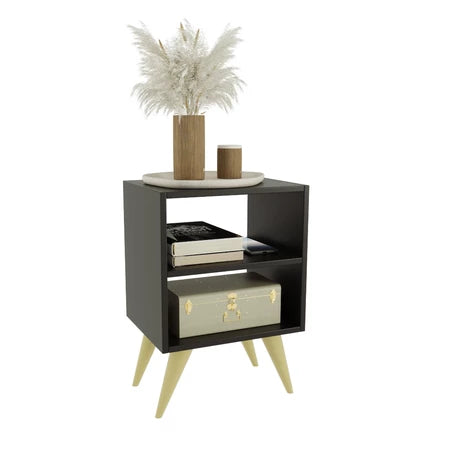 Mesa de Cabeceira Retro para Quarto Casal ou Solteiro Nicho Decoração Palma