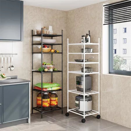 PratLine - Estante Organizadora Metálica Com 5 Prateleiras de Cozinha - Entrega Grátis