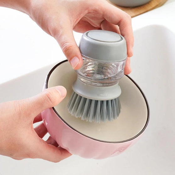 SuperClean - Escova Lava Louça Dispenser Dosador De Detergente - Entrega Grátis