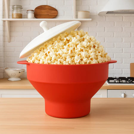 PopChef - Pipoqueira de Micro-Ondas de Silicone Prática - Entrega Grátis