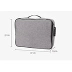 ProtectBag - Bolsa Organizador De Documentos Com Vários Compartimentos e Trava de Segurança - Entrega Grátis