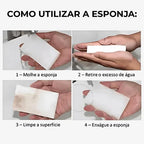 EasyClean - Esponja Mágica de Limpeza Tira Mancha, Desengordura Com Facilidade - Entrega Grátis
