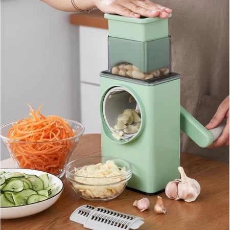 FatiaMax - Cortador de Legumes Giratório Multifuncional 3 Lâminas - Entrega Grátis