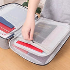 ProtectBag - Bolsa Organizador De Documentos Com Vários Compartimentos e Trava de Segurança - Entrega Grátis