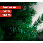 Árvore de Natal Completa com Enfeites e Pisca-Pisca