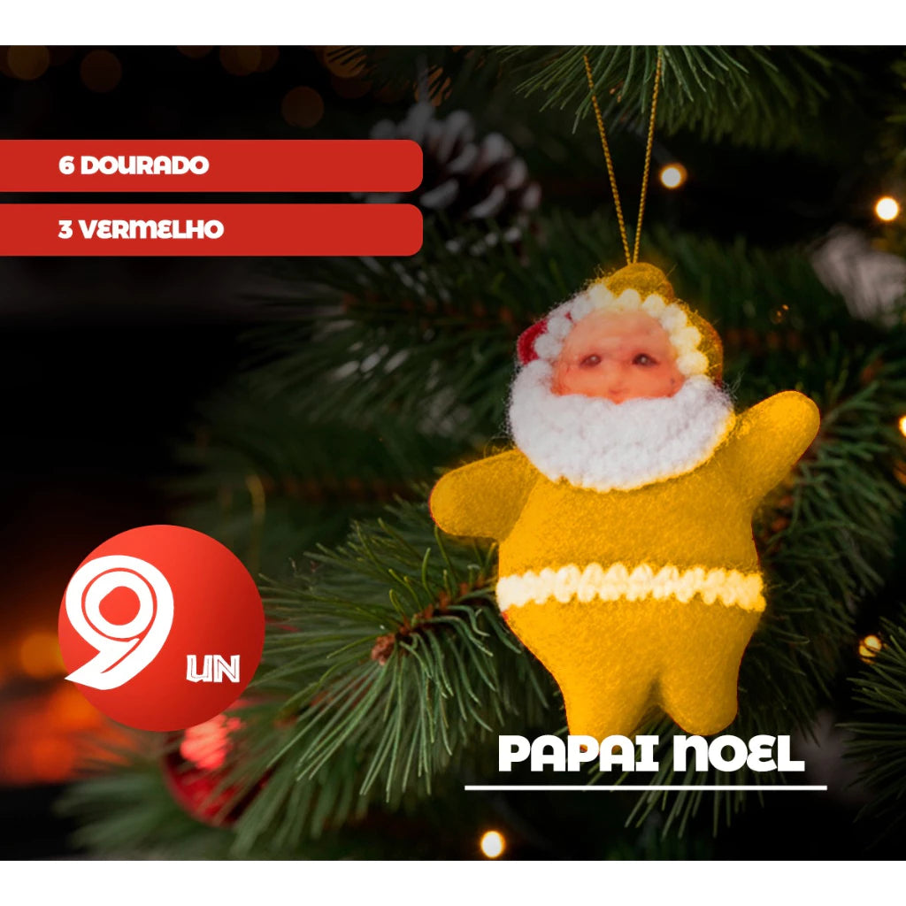 Árvore de Natal Completa com Enfeites e Pisca-Pisca