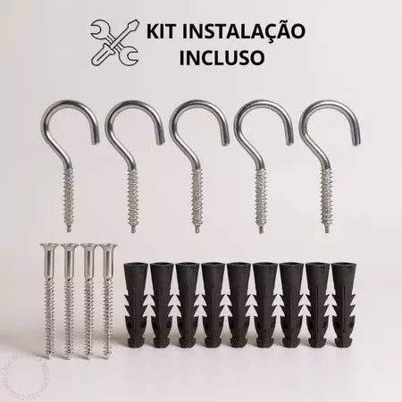 FlexLine - Varal de Parede Super Resistente Com 30 Metros e Corda Recolhível - Entrega Grátis