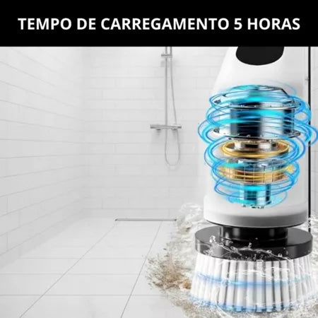 CleanMax - Escova Eletrica de Limpeza 7 em 1 Sem Fio Multiuso Pratica Para Casa - Entrega Grátis