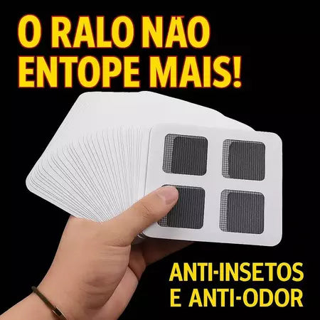 Adesivos Protetores de Ralo Tela Descartável Anti Entupimento e Anti Insetos Para Casa Pratico - Entrega Grátis