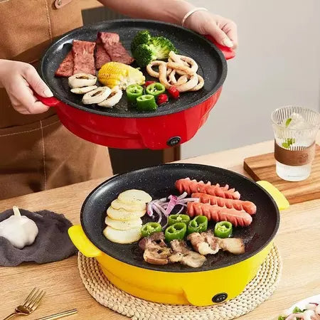 GrilMax - Frigideira Elétrica Multifuncional Assadeira Com Revestimento Antiaderente - Entrega Grátis