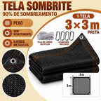 Rede de Sombreamento Premium Impermeável 90% Proteção Solar Instalação Rápida e Proteção UV - Entrega Grátis