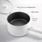 PanChef - Panela Elétrica 2 em 1 Antiaderente Cerâmica Cozinha e Frita - Entrega Grátis