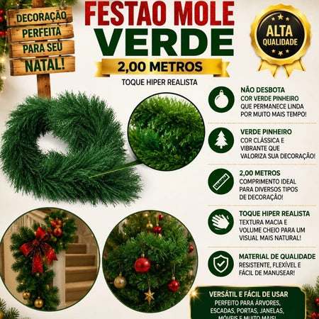 Arvore de Natal Decorada Por Completo de 1,50M com 220 Galhos + 70 Enfeites Completa Enfeitada Pinheiro Verde e Pisca Led - Entrega Grátis