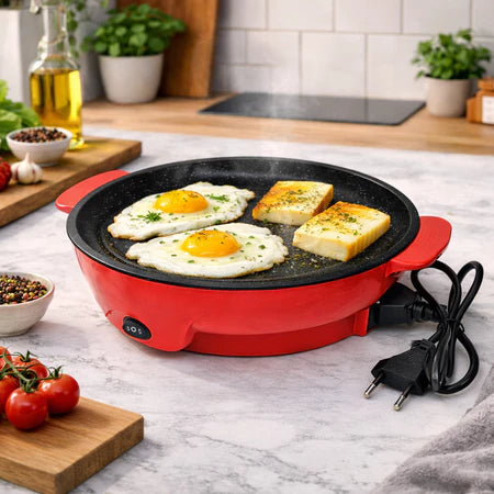 GrilMax - Frigideira Elétrica Multifuncional Assadeira Com Revestimento Antiaderente - Entrega Grátis