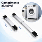 RodaMax – Suporte Deslizante Ajustável com Rodinhas Para Eletrodomésticos Pesados Suporta Até 200Kg - Entrega Grátis