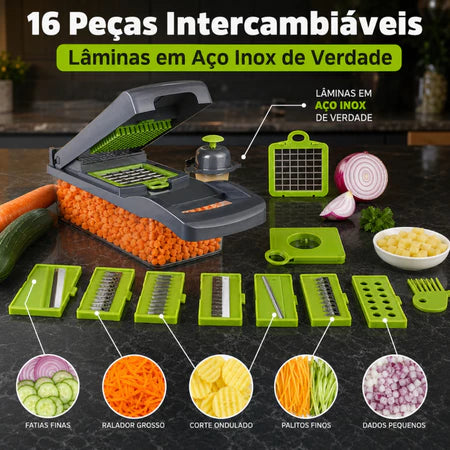 UltraCut - Cortador Multifuncional de Legumes Frutas e Vegetais - Entrega Grátis