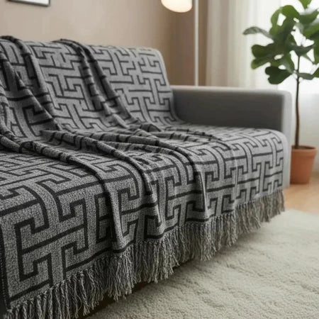 Manta Para Sofá de Luxo Estilos Abstratos Super Macia e Confortável - Entrega Grátis