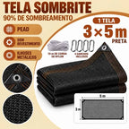 Rede de Sombreamento Premium Impermeável 90% Proteção Solar Instalação Rápida e Proteção UV - Entrega Grátis