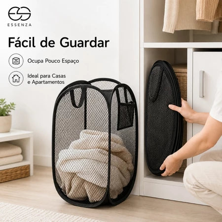 CestFlex - Cesto Grande Dobrável Para Roupas Sujas Brinquedos Infantis e Mais - Entrega Grátis