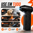 AirMax - Soprador de Ar Turbo Ideal Para Limpeza Sem Fio 130000RPM Jato Forte - Entrega Grátis