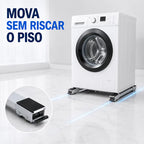 RodaMax – Suporte Deslizante Ajustável com Rodinhas Para Eletrodomésticos Pesados Suporta Até 200Kg - Entrega Grátis