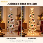 Árvore de Natal Espiral LED 1,8m Decoração Completa com Iluminação - Entrega Grátis