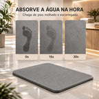 StoneTap - Tapete de Pedra Diatomita Ultra Absorvente Anti-Mofo Para Banheiro - Entrega Grátis