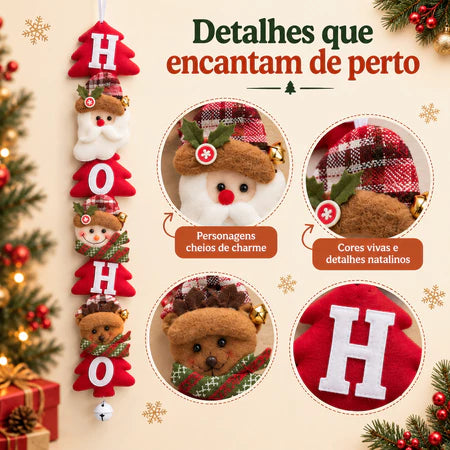 Pendente de Porta e Parede Decoração Natalina Rica em Detalhes Qualidade Premium - Entrega Grátis